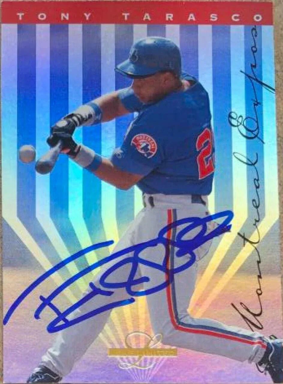 Tony Tarasco Signed 1995 Leaf Limited Baseball Card - Montreal Expos