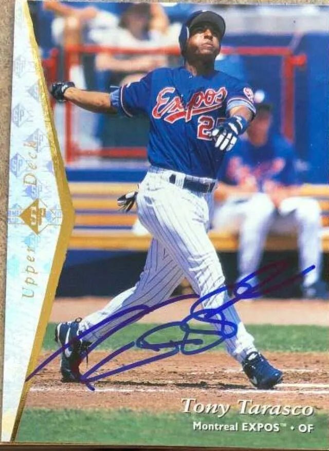 Tony Tarasco Signed 1995 SP Superbafoil Baseball Card - Montreal Expos
