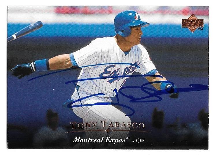 Tony Tarasco Signed 1995 Upper Deck Baseball Card - Montreal Expos - PastPros