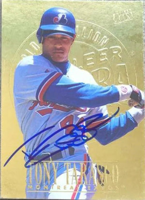 Tony Tarasco Signed 1996 Fleer Ultra Gold Medallion Baseball Card - Montreal Expos