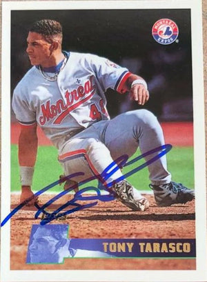 Tony Tarasco Signed 1996 Topps Baseball Card - Montreal Expos
