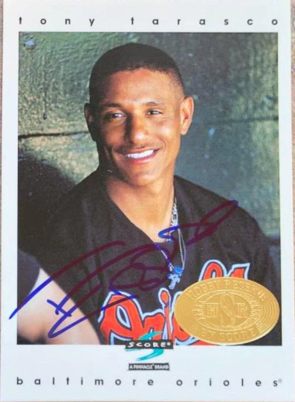 Tony Tarasco Signed 1997 Score Hobby Reserve Baseball Card - Baltimore Orioles
