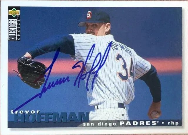 Trevor Hoffman Signed 1995 Collector's Choice Baseball Card - San Diego Padres