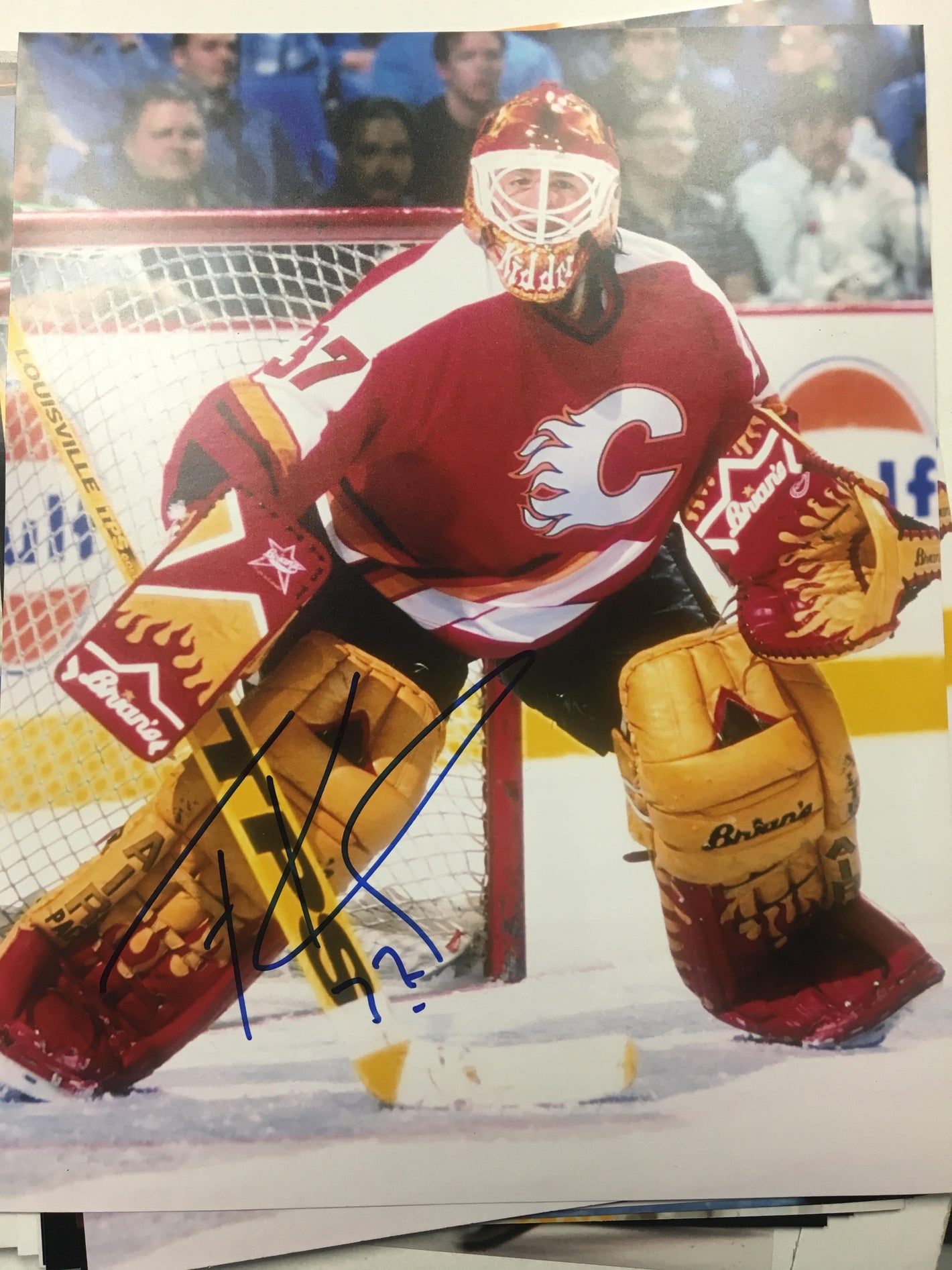 Trevor Kidd Signed 8x10 Color Photo - Calgary Flames - PastPros