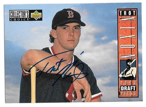 Trot Nixon Signed 1994 Collector's Choice Baseball Card - Boston Red Sox - PastPros