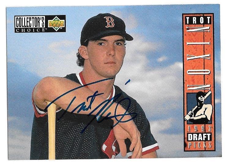 Trot Nixon Signed 1994 Collector's Choice Baseball Card - Boston Red Sox - PastPros