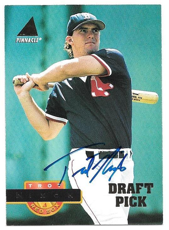 Trot Nixon Signed 1994 Pinnacle Baseball Card - Boston Red Sox - PastPros