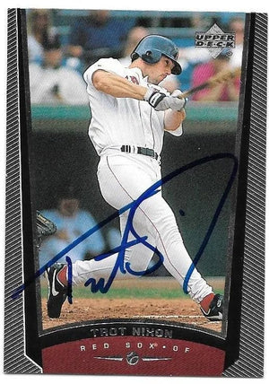 Trot Nixon Signed 1999 Upper Deck Baseball Card - Boston Red Sox