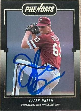 Tyler Green Signed 1992 Donruss Rookies Baseball Card - Philadelphia Phillies