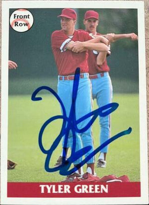 Tyler Green Signed 1992 Front Row Baseball Card - Philadelphia Phillies #3 - PastPros