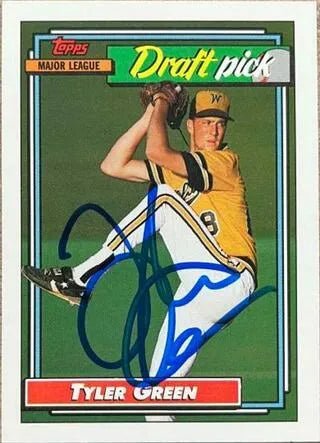 Tyler Green Signed 1992 Topps Baseball Card - Philadelphia Phillies