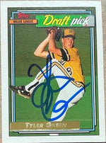 Tyler Green Signed 1992 Topps Gold Baseball Card - Philadelphia Phillies - PastPros