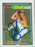 Tyler Green Signed 1992 Topps Gold Winner Baseball Card - Philadelphia Phillies