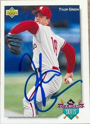 Tyler Green Signed 1992 Upper Deck Minors Baseball Card - Philadelphia Phillies 68 - PastPros
