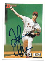 Tyler Green Signed 1993 Bowman Baseball Card - Philadelphia Phillies