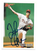 Tyler Green Signed 1993 Bowman Baseball Card - Philadelphia Phillies - PastPros
