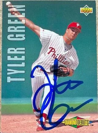 Tyler Green Signed 1993 Upper Deck Baseball Card - Philadelphia Phillies
