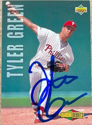 Tyler Green Signed 1993 Upper Deck Baseball Card - Philadelphia Phillies - PastPros