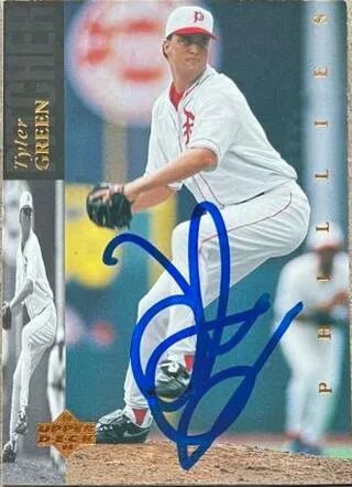Tyler Green Signed 1994 Upper Deck Baseball Card - Philadelphia Phillies