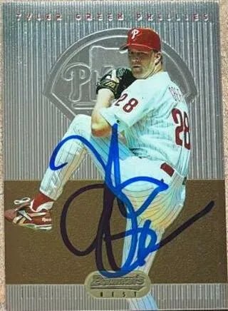 Tyler Green Signed 1995 Bowman's Best Baseball Card - Philadelphia Phillies