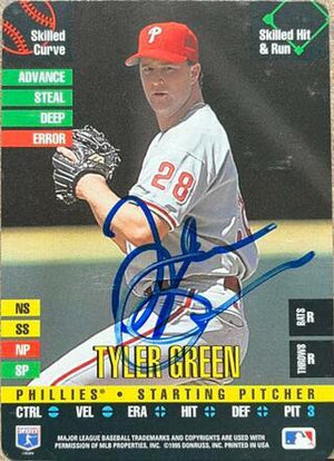 Tyler Green Signed 1995 Donruss Top of the Order Baseball Card - Philadelphia Phillies - PastPros