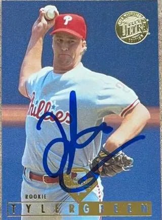 Tyler Green Signed 1995 Fleer Ultra Gold Medallion Baseball Card - Philadelphia Phillies