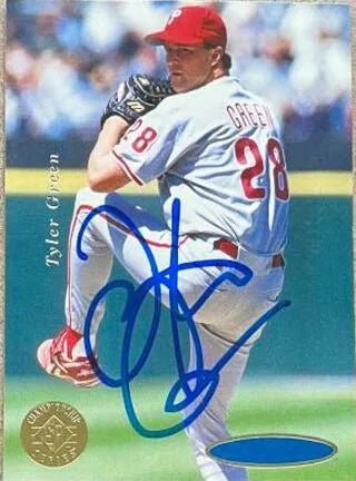 Tyler Green Signed 1995 SP Championship Baseball Card - Philadelphia Phillies