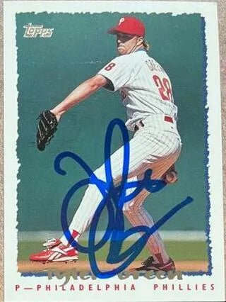 Tyler Green Signed 1995 Topps Traded & Rookies Baseball Card - Philadelphia Phillies #152