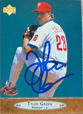 Tyler Green Signed 1996 Upper Deck Baseball Card - Philadelphia Phillies