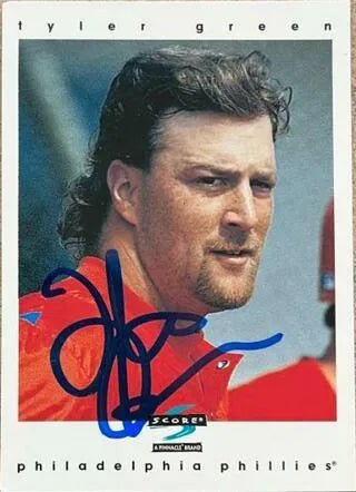 Tyler Green Signed 1997 Score Baseball Card - Philadelphia Phillies
