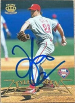 Tyler Green Signed 1998 Pacific Baseball Card - Philadelphia Phillies