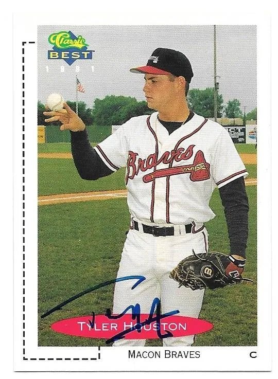 Tyler Houston Signed 1991 Classic Best Baseball Card