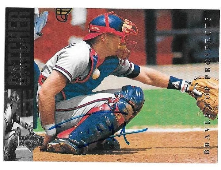 Tyler Houston Signed 1994 Upper Deck Minors Baseball Card - Atlanta Braves