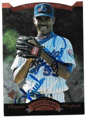 Ugueth Urbina Signed 1995 SP Baseball Card - Montreal Expos