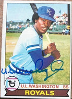 UL Washington Signed 1979 Topps Baseball Card - Kansas City Royals