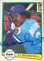 UL Washington Signed 1982 Donruss Baseball Card - Kansas City Royals