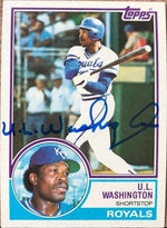 UL Washington Signed 1983 Topps Baseball Card - Kansas City Royals - PastPros