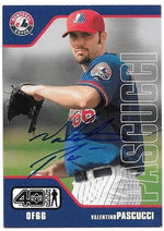 Valentino Pascucci Signed 2002 Upper Deck 40 Man Baseball Card - Montreal Expos