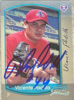 Vicente Padilla Signed 2000 Bowman Chrome Draft Picks & Prospects Baseball Card - Philadelphia Phillies - PastPros