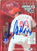 Vicente Padilla Signed 2001 MLB Showdown Unlimited Baseball Card - Philadelphia Phillies