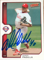 Vicente Padilla Signed 2002 Upper Deck Victory Baseball Card - Philadelphia Phillies - PastPros