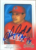 Vicente Padilla Signed 2003 Donruss Diamond Kings Baseball Card - Philadelphia Phillies