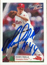 Vicente Padilla Signed 2003 Fleer Double Header Baseball Card - Philadelphia Phillies
