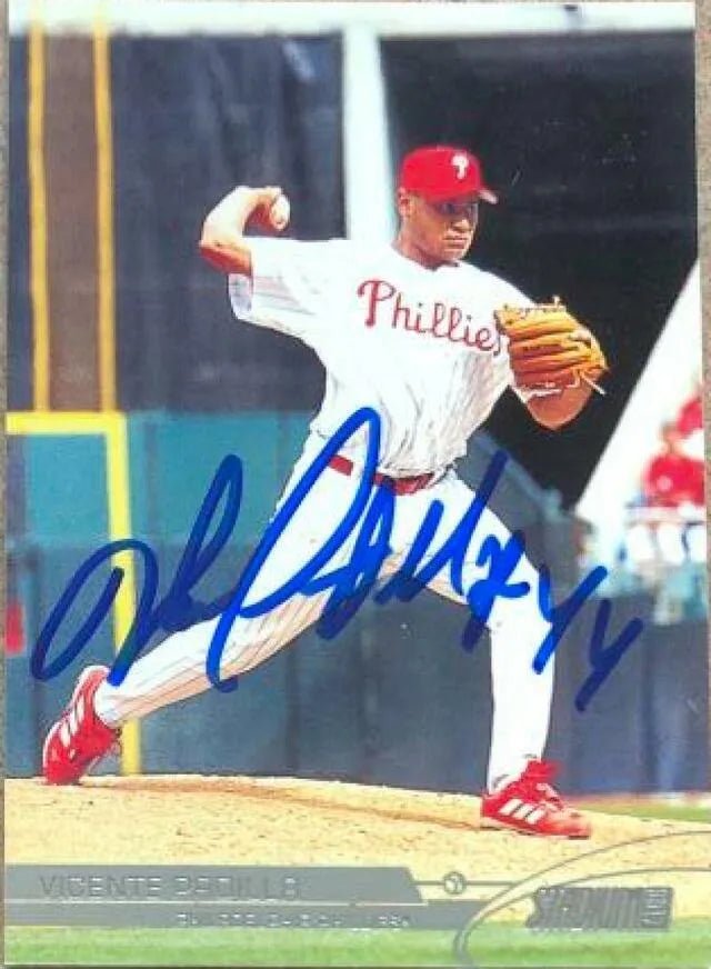 Vicente Padilla Signed 2003 Stadium Club Baseball Card - Philadelphia Phillies
