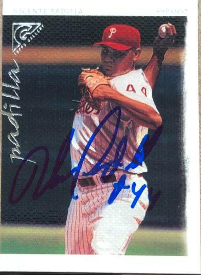 Vicente Padilla Signed 2003 Topps Gallery Baseball Card - Philadelphia Phillies - PastPros