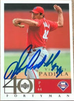 Vicente Padilla Signed 2003 Upper Deck 40 Man Baseball Card - Philadelphia Phillies