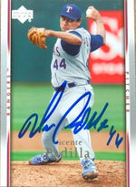 Vicente Padilla Signed 2007 Upper Deck Baseball Card - Texas Rangers - PastPros