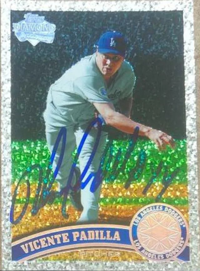 Vicente Padilla Signed 2011 Topps Diamond Anniversary Baseball Card - Los Angeles Dodgers