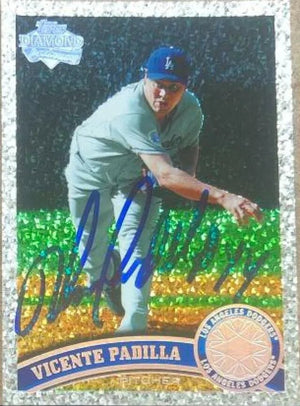 Vicente Padilla Signed 2011 Topps Diamond Anniversary Baseball Card - Los Angeles Dodgers