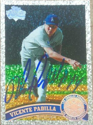 Vicente Padilla Signed 2011 Topps Diamond Anniversary Baseball Card - Los Angeles Dodgers - PastPros